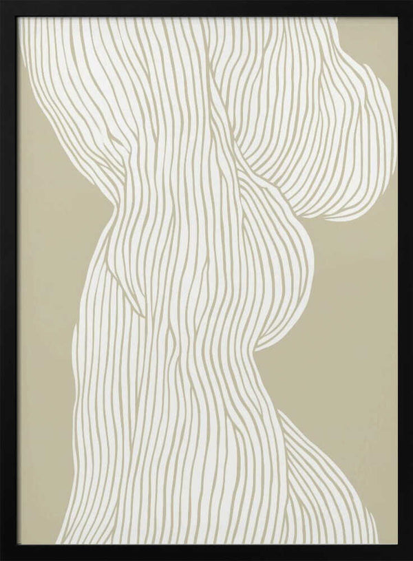 Tablou înramat „Flowing Lines Elegance” de Treechild