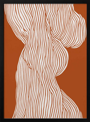 Tablou înramat „Curved Line Dance” de Treechild