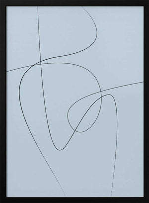 Tablou înramat „Blue Abstract” de Oju Design