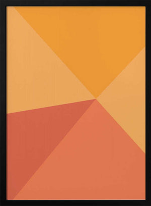Tablou înramat „Four Triangles” de Oju Design