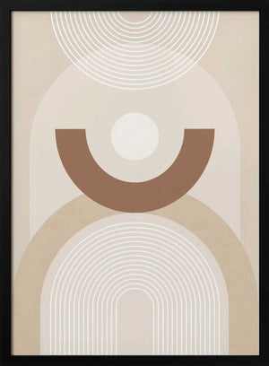 Tablou înramat „Beige Mid Century Poster” de Elena Ristova