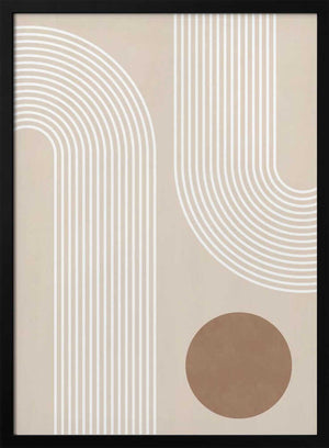Tablou înramat „Beige Arc Poster” de Elena Ristova