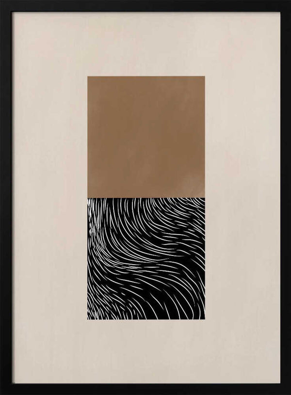 Tablou înramat „Geometric and Organic Shapes” de Elena Ristova