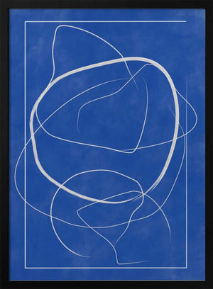 Tablou înramat „Whirling Azure Paths” de Elena Ristova