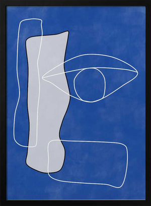 Tablou înramat „Vision in Blue” de Elena Ristova