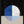 Tablou înramat „Isected Circle with Blue and White Quadrants” de Elena Ristova