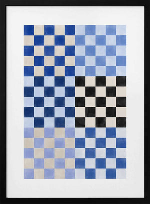 Tablou înramat „Checker Board Blues” de Elena Ristova