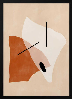 Tablou înramat „Geometric Shapes In Earthy Tones” de Elena Ristova