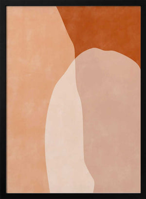 Tablou înramat „Earthy Layers” de Elena Ristova