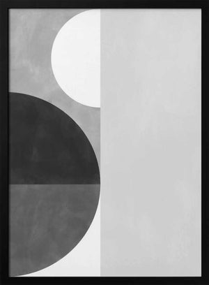 Tablou înramat „Geometric Shapes With A Monochromatic alette” de Elena Ristova