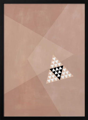 Tablou înramat „Geometric Design With A Central Triangular Pattern” de Elena Ristova