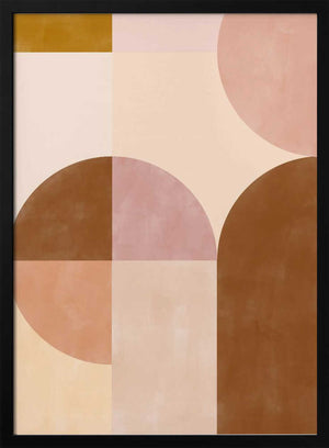 Tablou înramat „Earthy Geometrics” de Elena Ristova