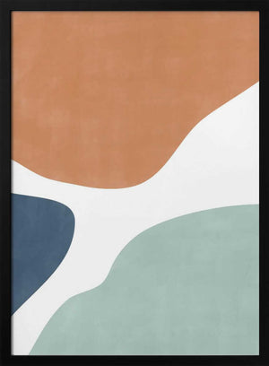 Tablou înramat „Colorful Curves” de Elena Ristova
