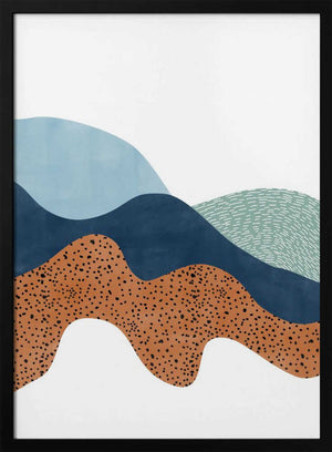 Tablou înramat „Textured Horizons” de Elena Ristova