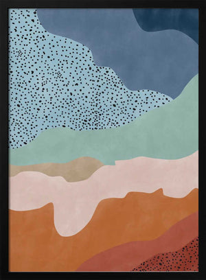 Tablou înramat „Colorful Flowing Shapes” de Elena Ristova