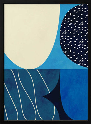Tablou înramat „Shapes Play3 2blue” de Ana Rut Bre