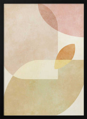 Tablou înramat „Aqua Shapes1 Kopie” de Ana Rut Bre