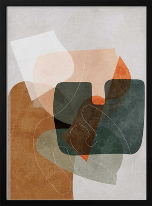 Tablou înramat „Nature Friendly Terracotta 4 Aquarell Kopie” de Ana Rut Bre