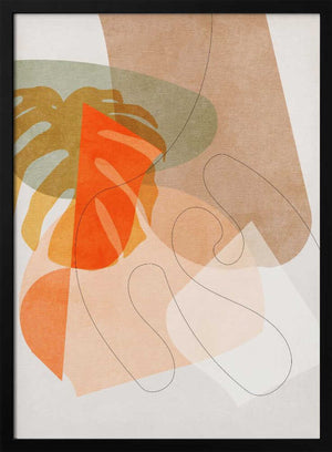 Tablou înramat „Nature Friendly Terracotta 6 Aquarell Kopie” de Ana Rut Bre