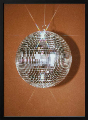 Tablou înramat „Orange Disco Ball” de Samantha Hearn