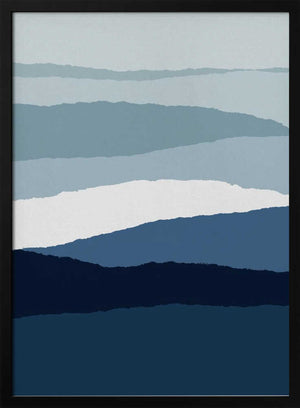 Tablou înramat „Blue Abstract II” de Orara Studio