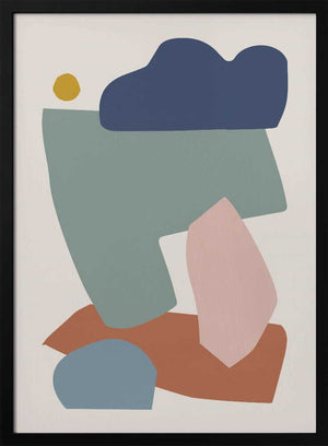 Tablou înramat „Collage Pastel I” de Orara Studio