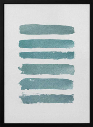 Tablou înramat „Ombre Turquoise” de Orara Studio