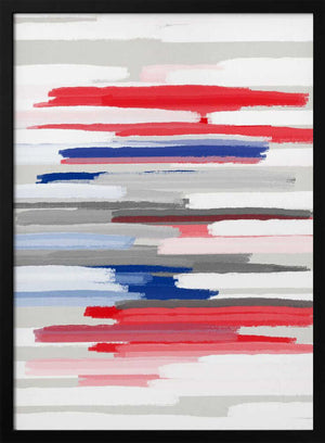 Tablou înramat „BILLS RED WHITE AND BLUES” de Fun Qui