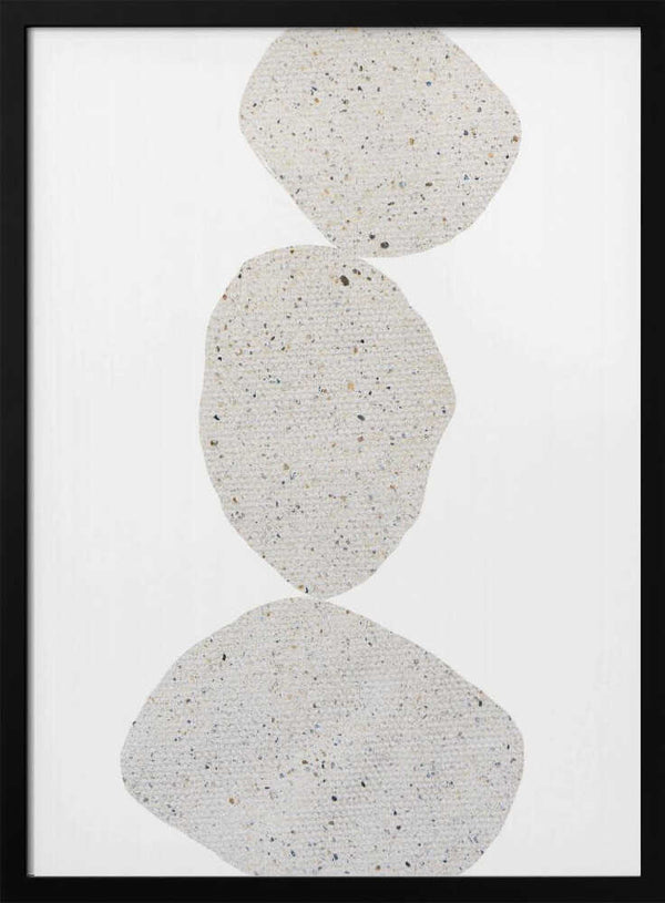 Tablou înramat „Stacked Stone Shapes” de uplusmestudio