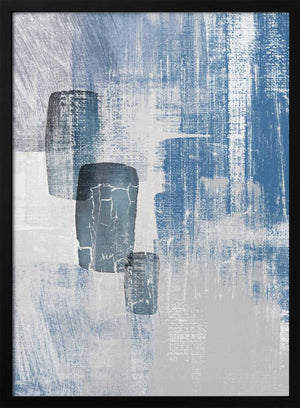 Tablou înramat „Blue Canvas 2” de Sally Ann Moss