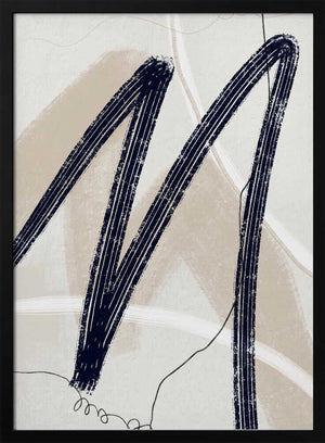 Tablou înramat „Abstract Lines No. 2” de Anne-Marie Volfova