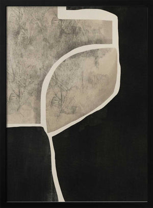 Tablou înramat „Black Abstract Mosaic” de Little Dean