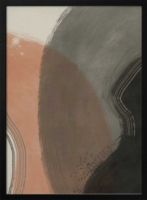 Tablou înramat „Earth Tone Abstract” de Little Dean