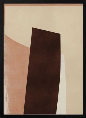 Tablou înramat „Geometric Shapes in Earthy Tones” de Little Dean