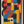 Tablou înramat „Bauhaus Abstract Color Block” de Little Dean
