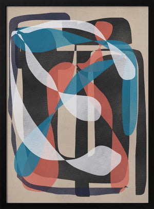 Tablou înramat „Retro Abstract Infinity” de Little Dean