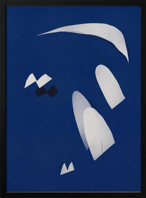 Tablou înramat „Abstract Blue Breeze” de Little Dean