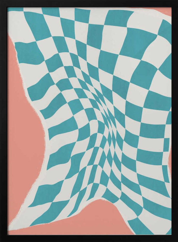 Tablou înramat „Line Drying Fabric In the Wind” de Little Dean