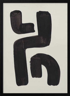 Tablou înramat „Ink Motif 23” de Ejaaz Haniff