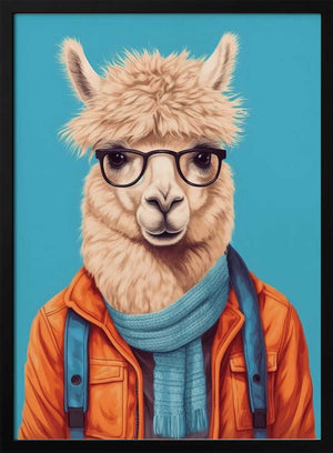 Tablou înramat „Lama 4” de Bilge Paksoylu