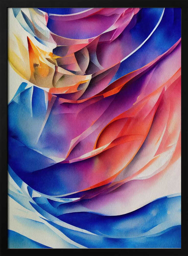 Tablou înramat „Nature Inspired Abstract Watercolor  (Day 42)” de Mauro