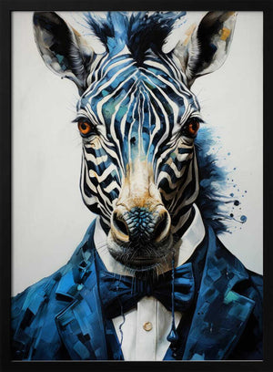 Tablou înramat „Hipster zebra” de Justyna Jaszke