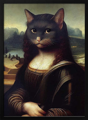 Tablou înramat „Meowlisa” de Dikhotomy