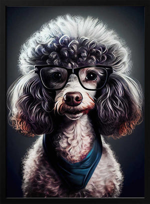 Tablou înramat „Dog hipster 4” de Justyna Jaszke