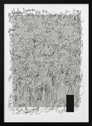 Tablou înramat „Intricate Scribbles On A Muted Background” de uplusmestudio