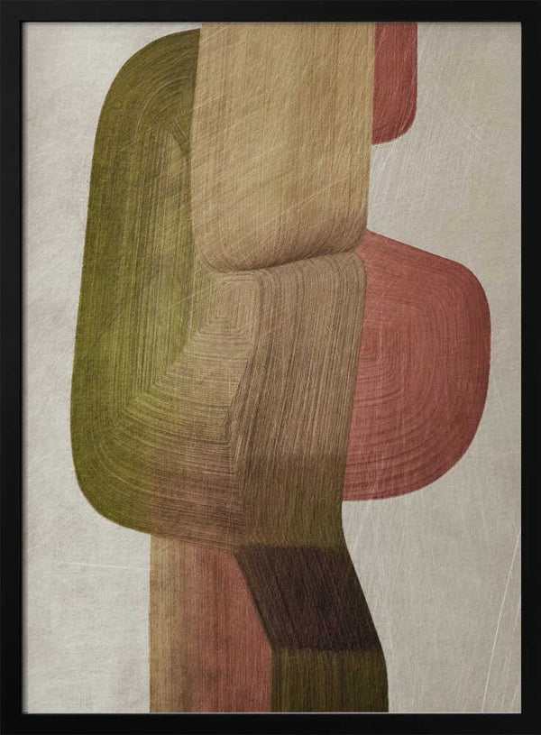 Tablou înramat „Metal Brushs nº3” de Alma