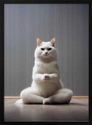Tablou înramat „Cat yoga 7” de Justyna Jaszke