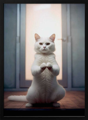 Tablou înramat „Cat yoga 9” de Justyna Jaszke