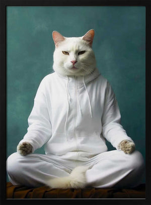 Tablou înramat „Cat yoga 11” de Justyna Jaszke