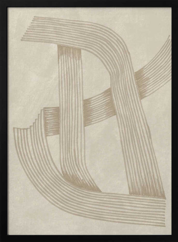 Tablou înramat „Abstract Sophisticated Line 02” de Lucrecia Caporale